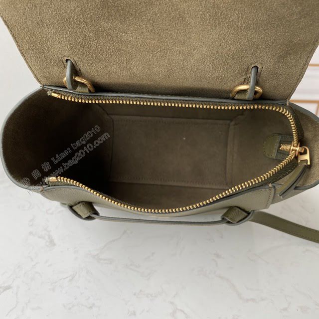 Celine女包 賽琳經典款中號女包 Celine belt bag 掌紋牛皮鯰魚包 189153  slyd2202